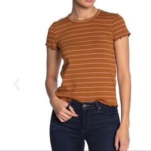 Brown striped baby tee from Madewell
